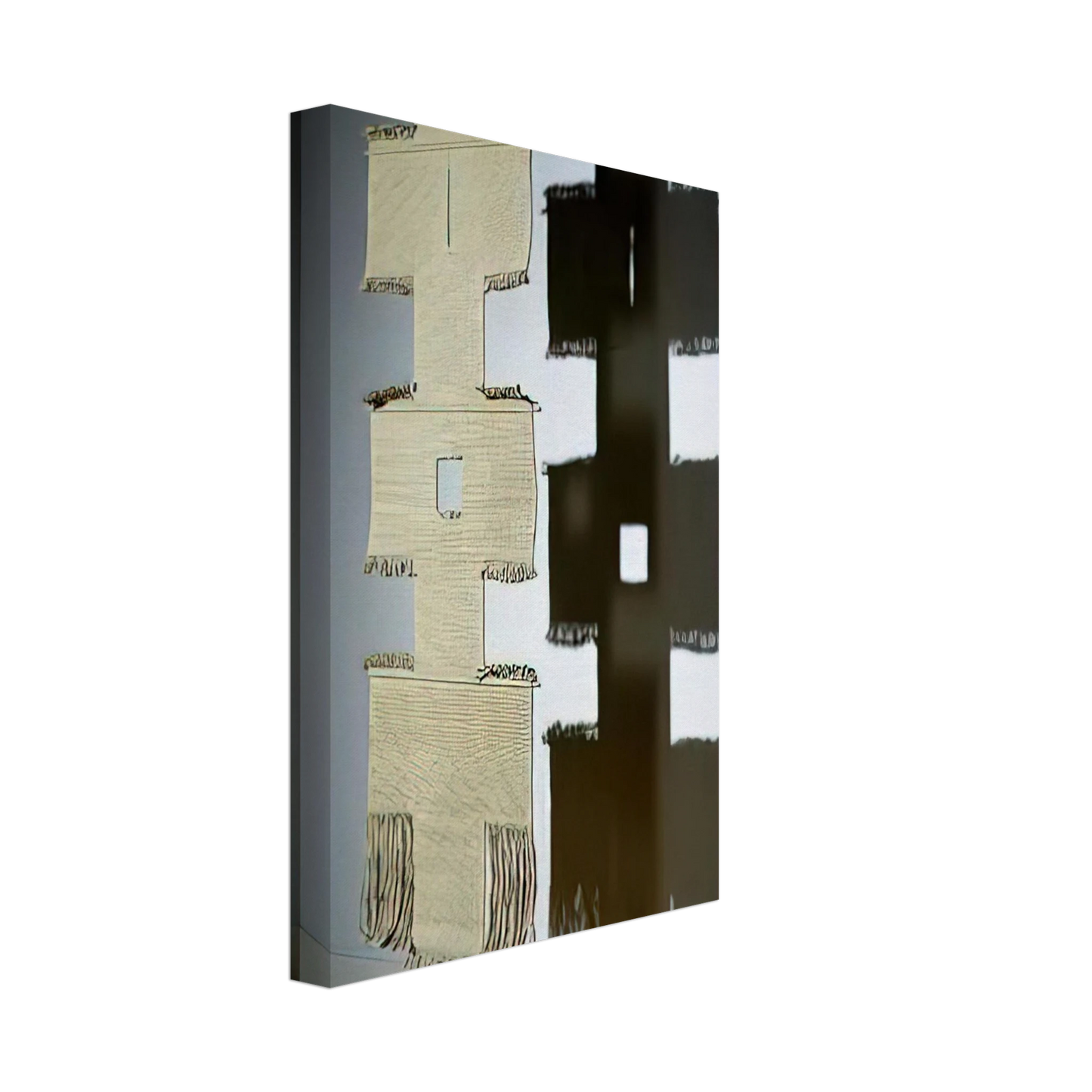 Lenore Tawney - PATH II 1966 Canvas - 70x100 cm / 28x40 inches-canvas