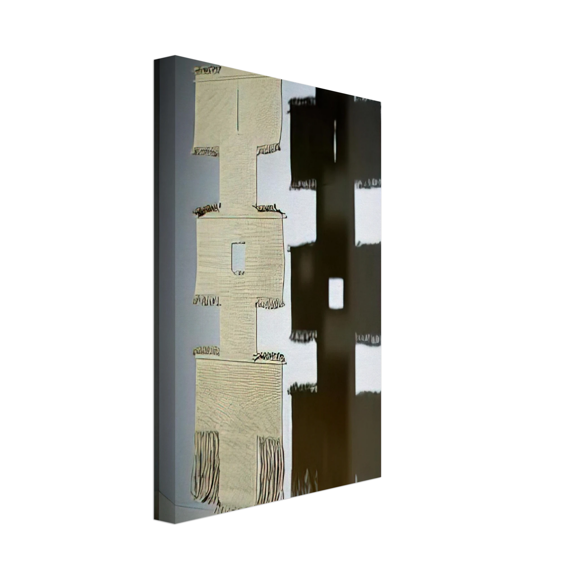 Lenore Tawney - PATH II 1966 Canvas - 70x100 cm / 28x40 inches-canvas