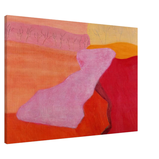 Milton Avery - Shapes of Spring - 1952 Canvas - 20x30 cm / 8x12 inches-canvas