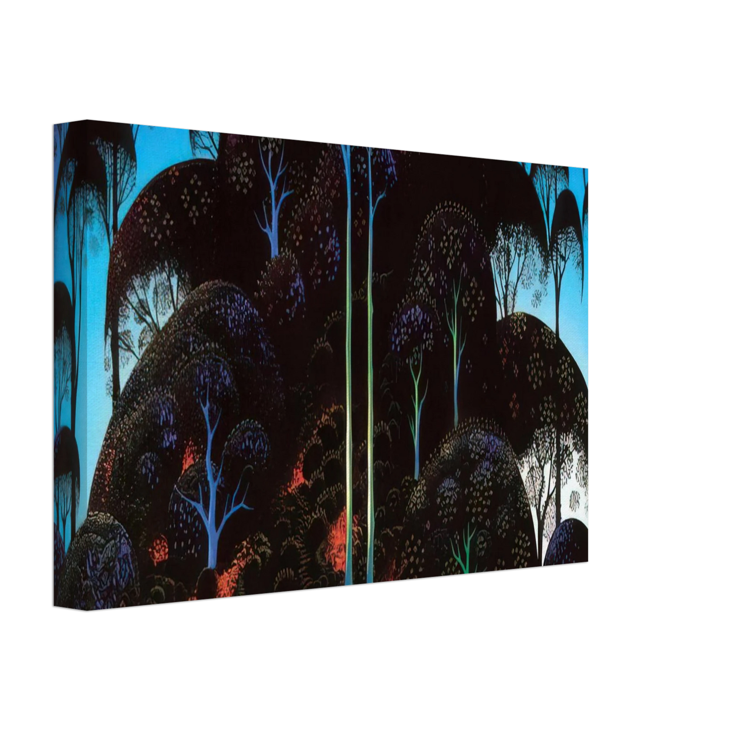 Eyvind Earle - Forest Bouquet Canvas - 40x60 cm / 16x24 inches-canvas