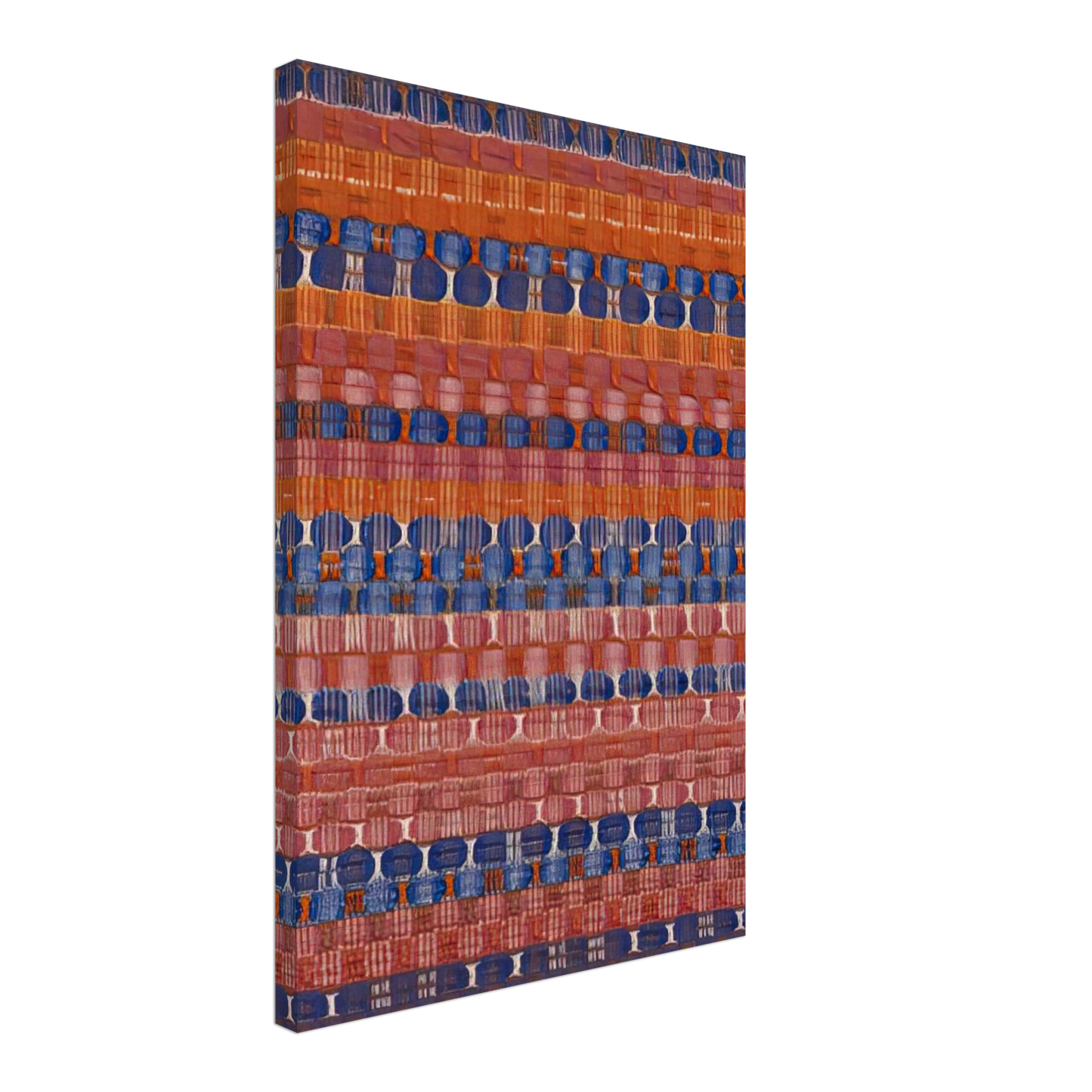 Anni Albers - RED AND BLUE LAYERS 1954 Canvas - 70x100 cm / 28x40 inches-canvas