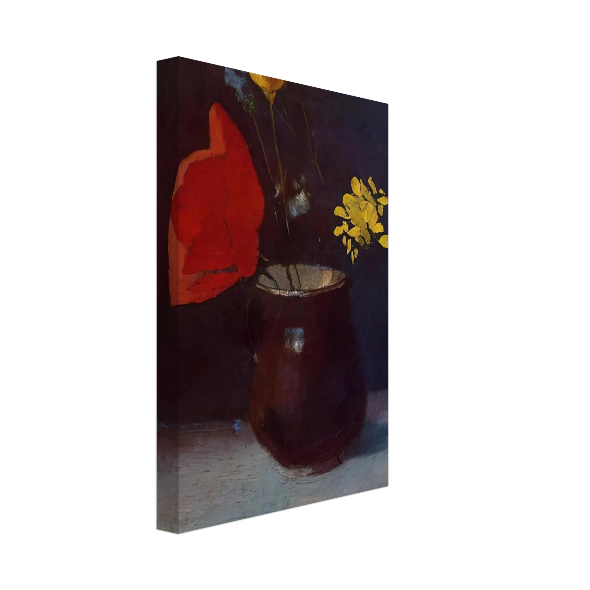 Odilon Redon - PITCHER OF FLOWERS Canvas - 70x100 cm / 28x40 inches-canvas