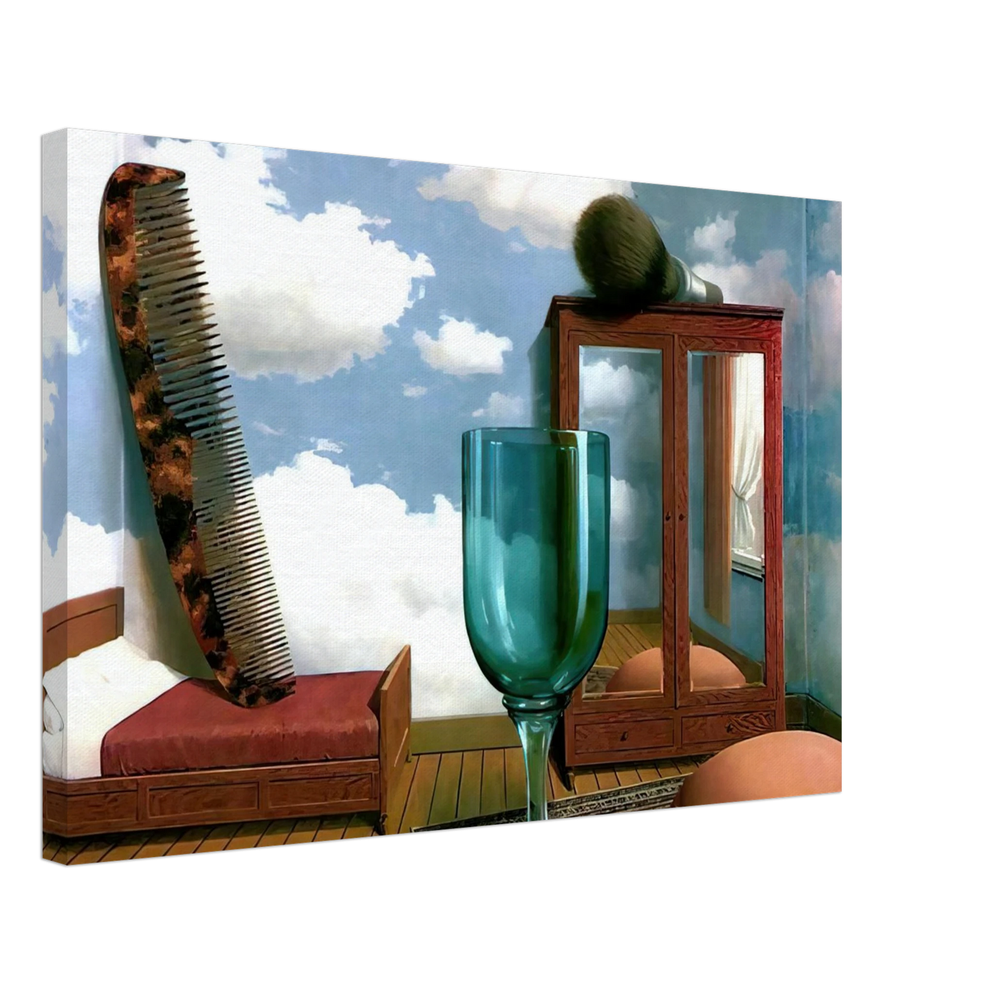 Rene Magritte - PERSONAL VALUES 1952 Canvas - 70x100 cm / 28x40 inches-canvas