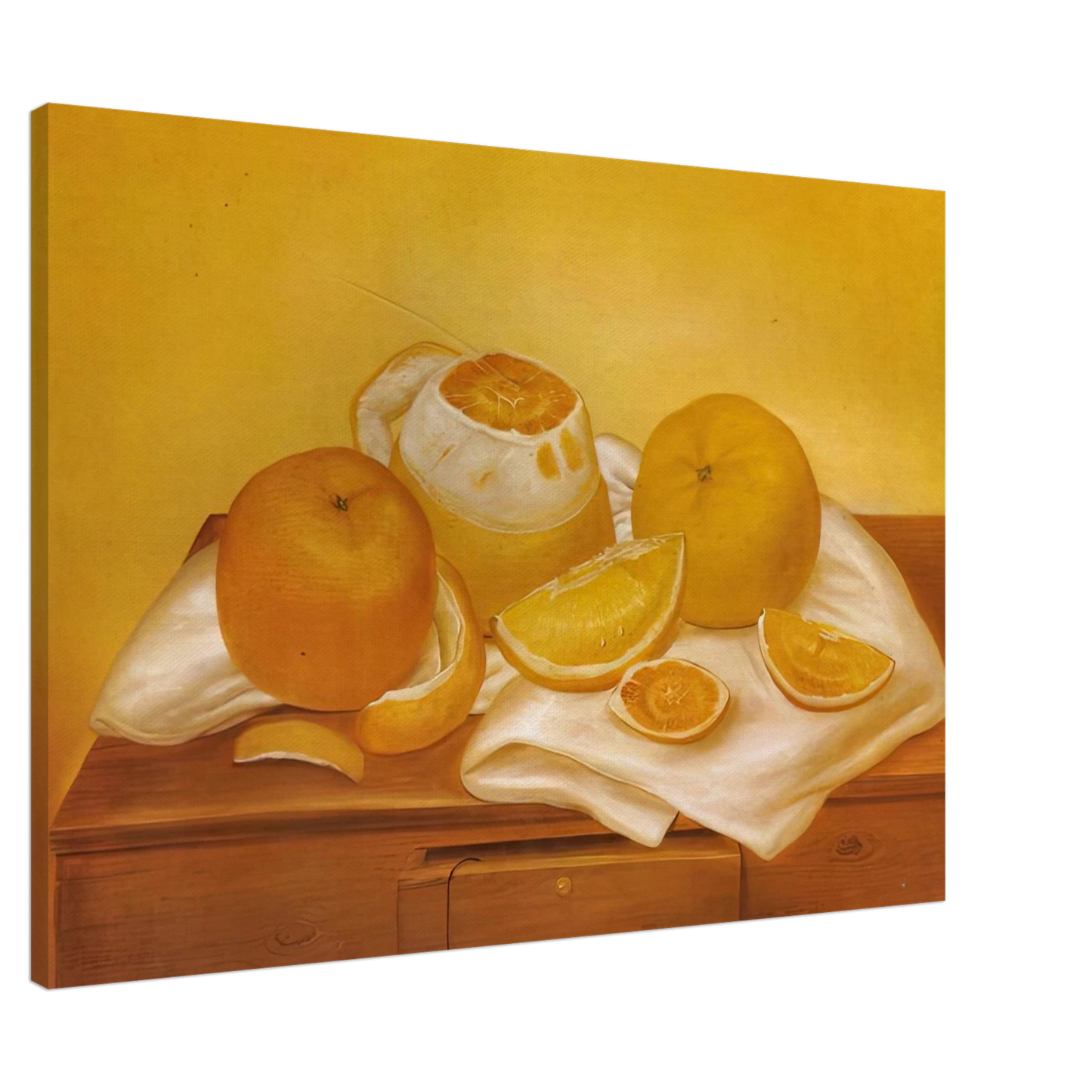 Fernando Botero - ORANGES Canvas - 20x30 cm / 8x12 inches-canvas