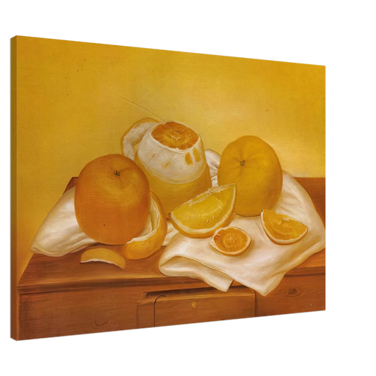 Fernando Botero - ORANGES Canvas - 20x30 cm / 8x12 inches-canvas