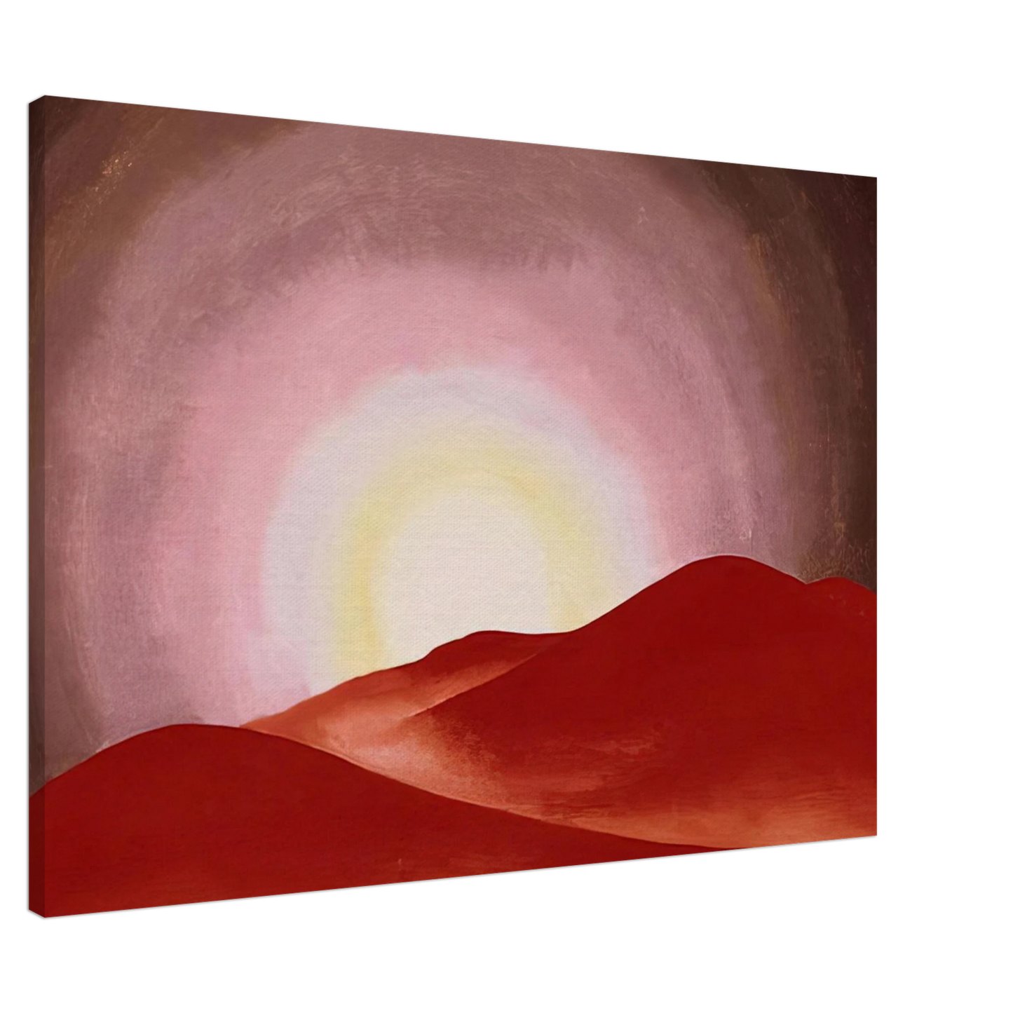 Georgia O'Keeffe - Red Hills, Lake George Canvas - 20x30 cm / 8x12 inches-canvas