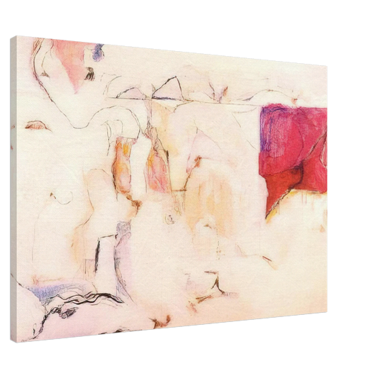Menez - Untitled - Lyrical Abstraction Canvas - 20x30 cm / 8x12 inches-canvas