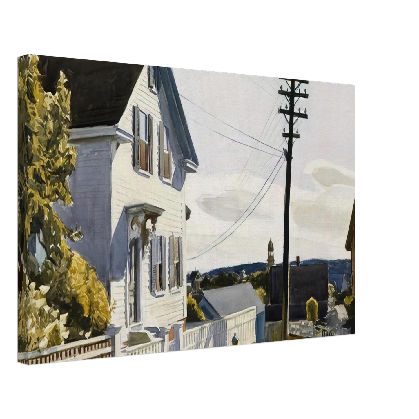 Edward Hopper - Adam s House Canvas - 70x100 cm / 28x40 inches-canvas