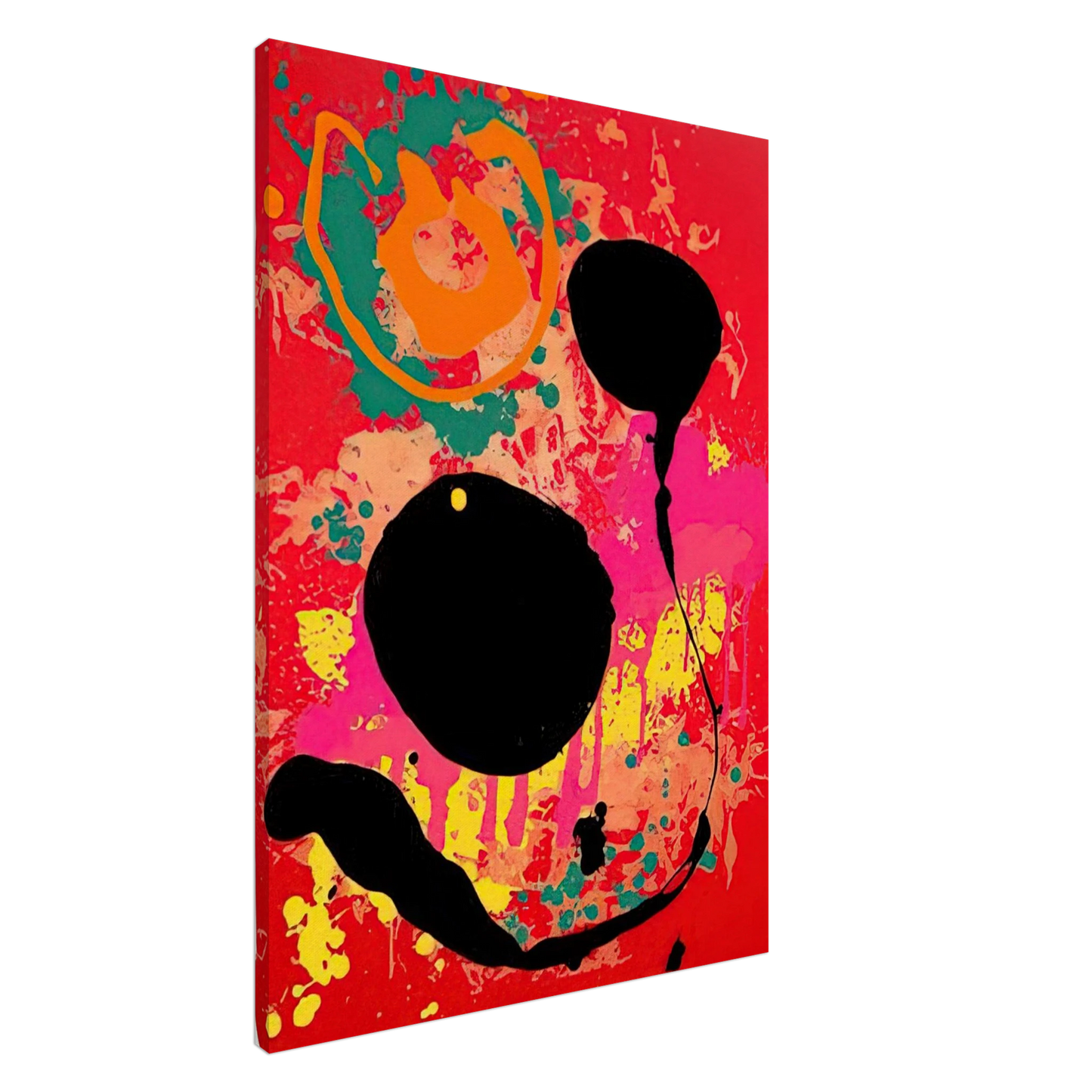 John Hoyland - Untitled - 2008 Canvas - 20x30 cm / 8x12 inches-canvas