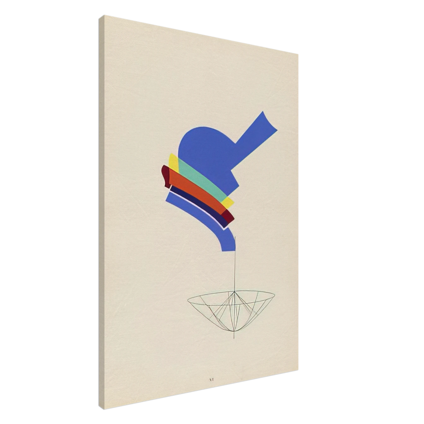 Man Ray - DECANTER FROM THE PORTFOLIO REVOLVING DOORS 1926 Canvas - 20x30 cm / 8x12 inches-canvas