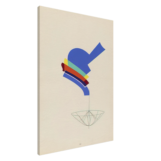 Man Ray - DECANTER FROM THE PORTFOLIO REVOLVING DOORS 1926 Canvas - 20x30 cm / 8x12 inches-canvas