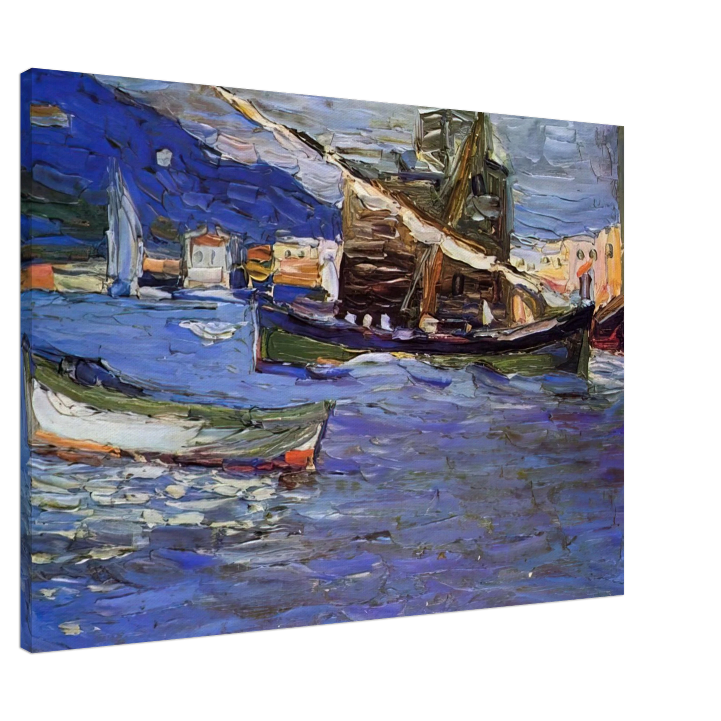 Wassily Kandinsky - RAPALLO GRAUER DAY 1905 Canvas - 20x30 cm / 8x12 inches-canvas