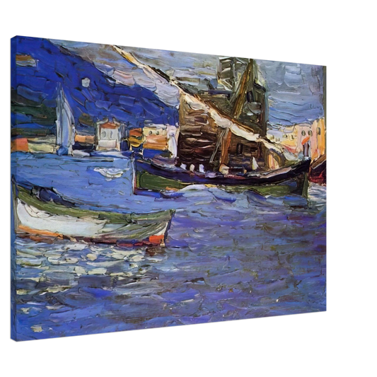 Wassily Kandinsky - RAPALLO GRAUER DAY 1905 Canvas - 20x30 cm / 8x12 inches-canvas