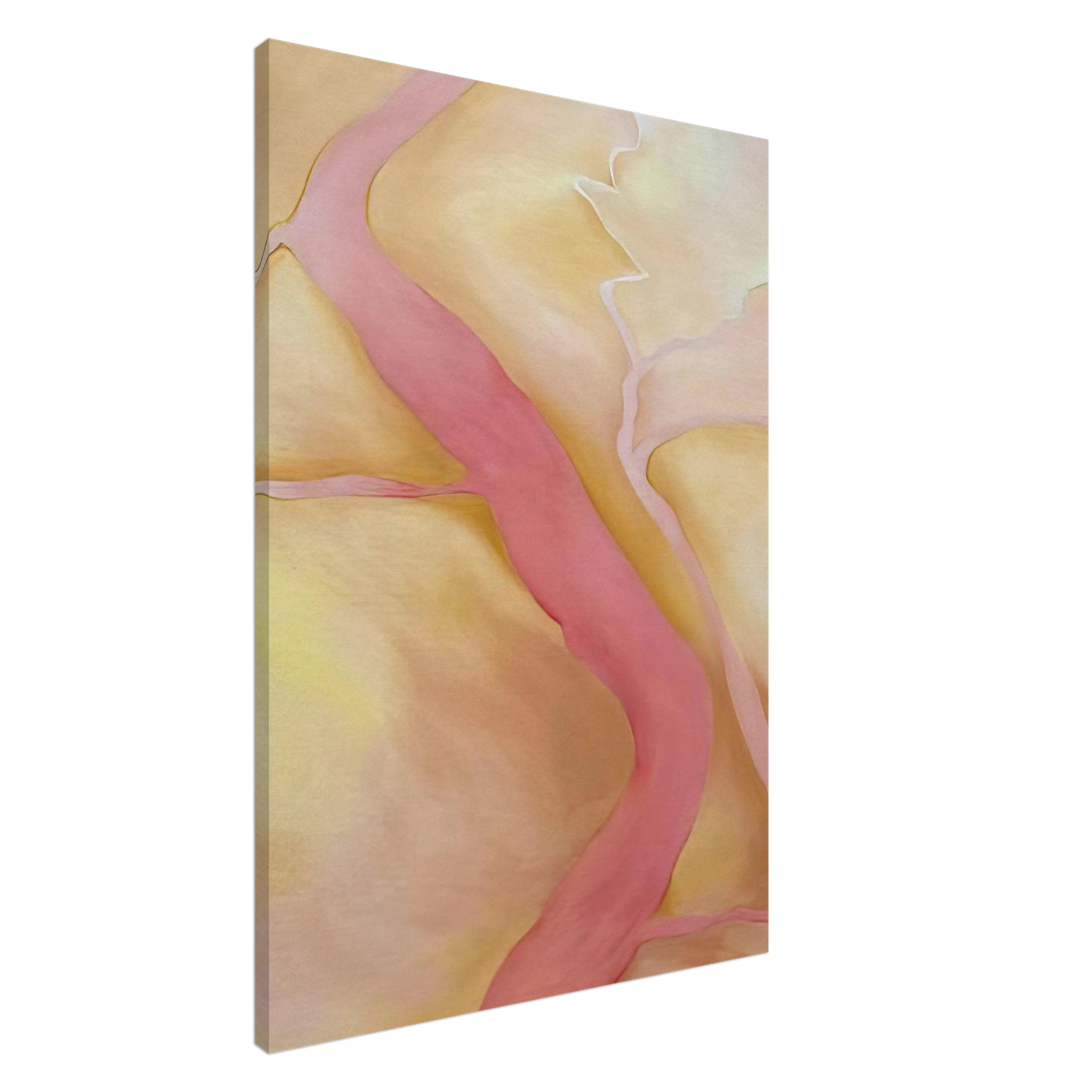 Georgia O'Keeffe - It Was Yellow and Pink II Canvas - 20x30 cm / 8x12 inches-canvas