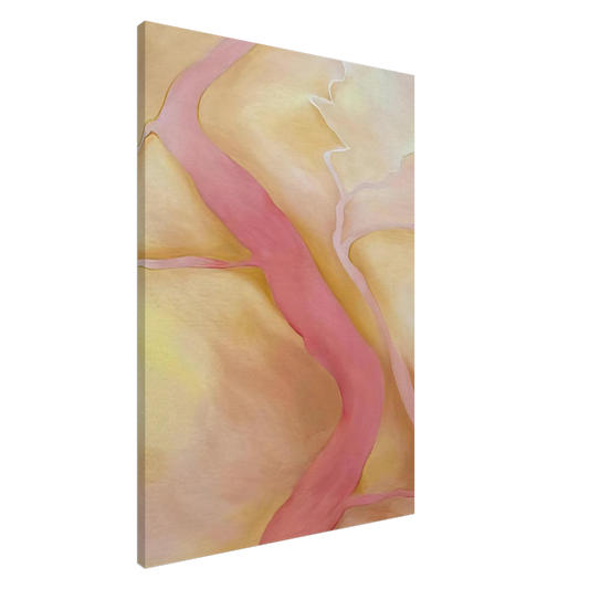 Georgia O'Keeffe - It Was Yellow and Pink II Canvas - 20x30 cm / 8x12 inches-canvas
