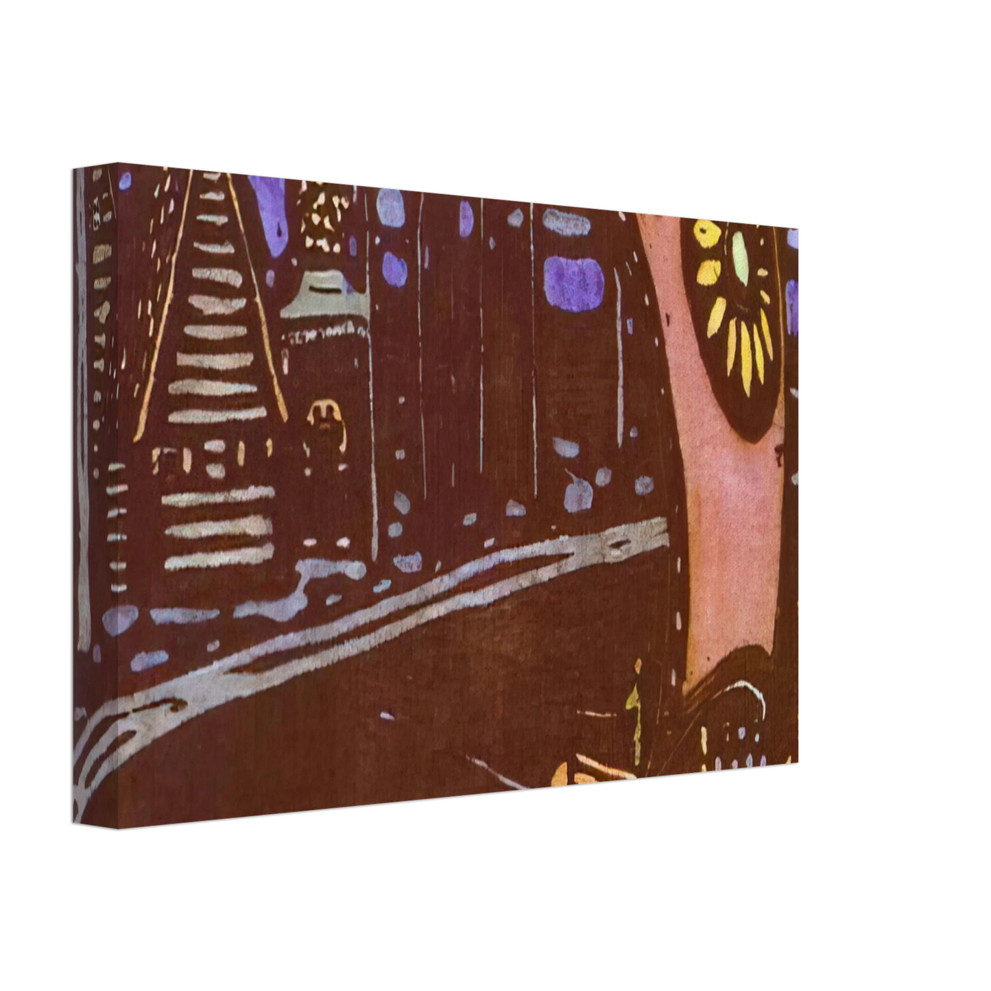 Wassily Kandinsky - THE GOLDEN SAIL 1903 Canvas - 70x100 cm / 28x40 inches-canvas