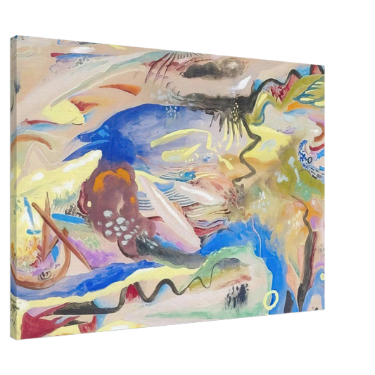 Rudolf Bauer - SINFONIE XIII 1913 Canvas - 20x30 cm / 8x12 inches-canvas