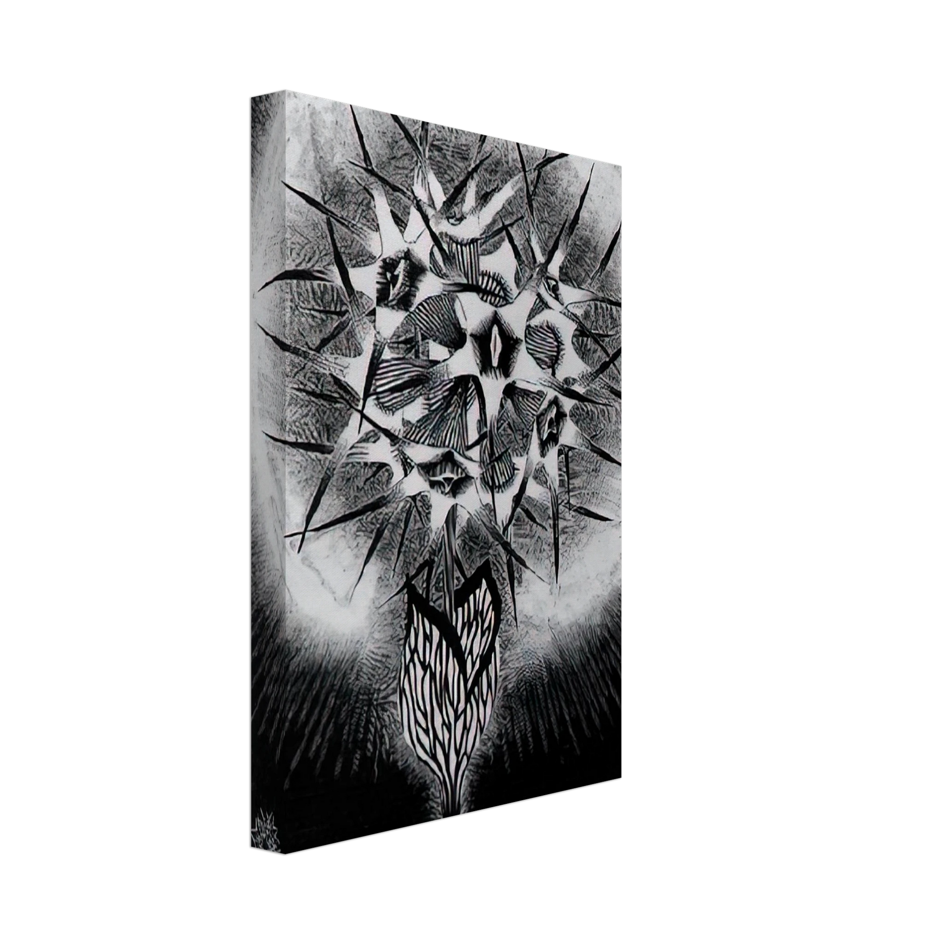 MC Escher - PRICKLY FLOWER Canvas - 40x60 cm / 16x24 inches-canvas