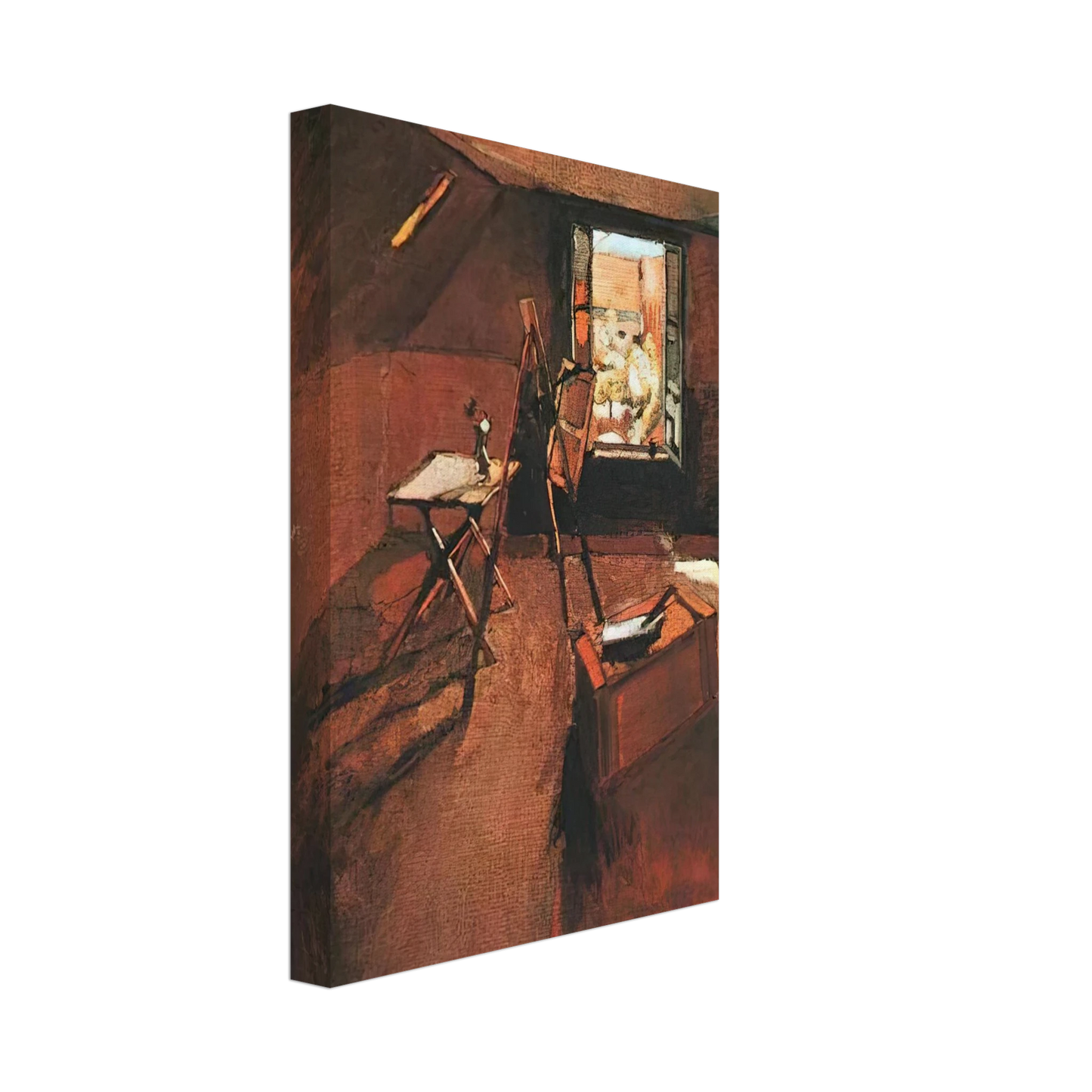 Henri Matisse - STUDIO UNDER THE EAVES Canvas - 40x60 cm / 16x24 inches-canvas