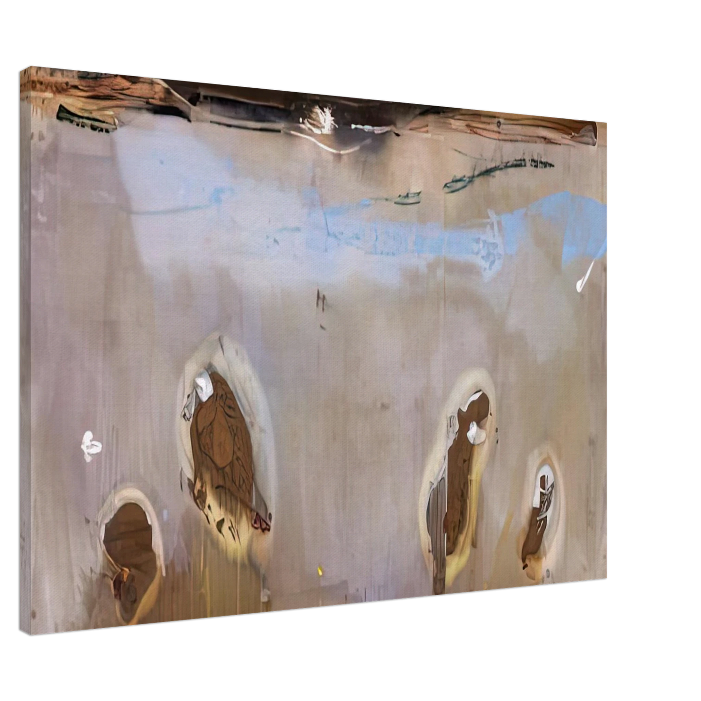 Helen Frankenthaler - Tethys, 1981- Canvas - 20x30 cm / 8x12 inches-canvas