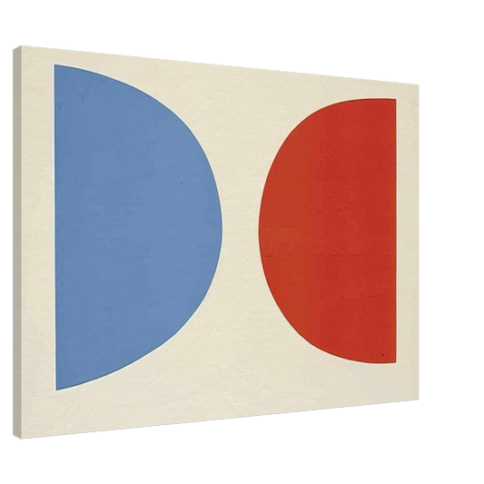 Ellsworth Kelly - Blue and Orange Canvas - 20x30 cm / 8x12 inches-canvas
