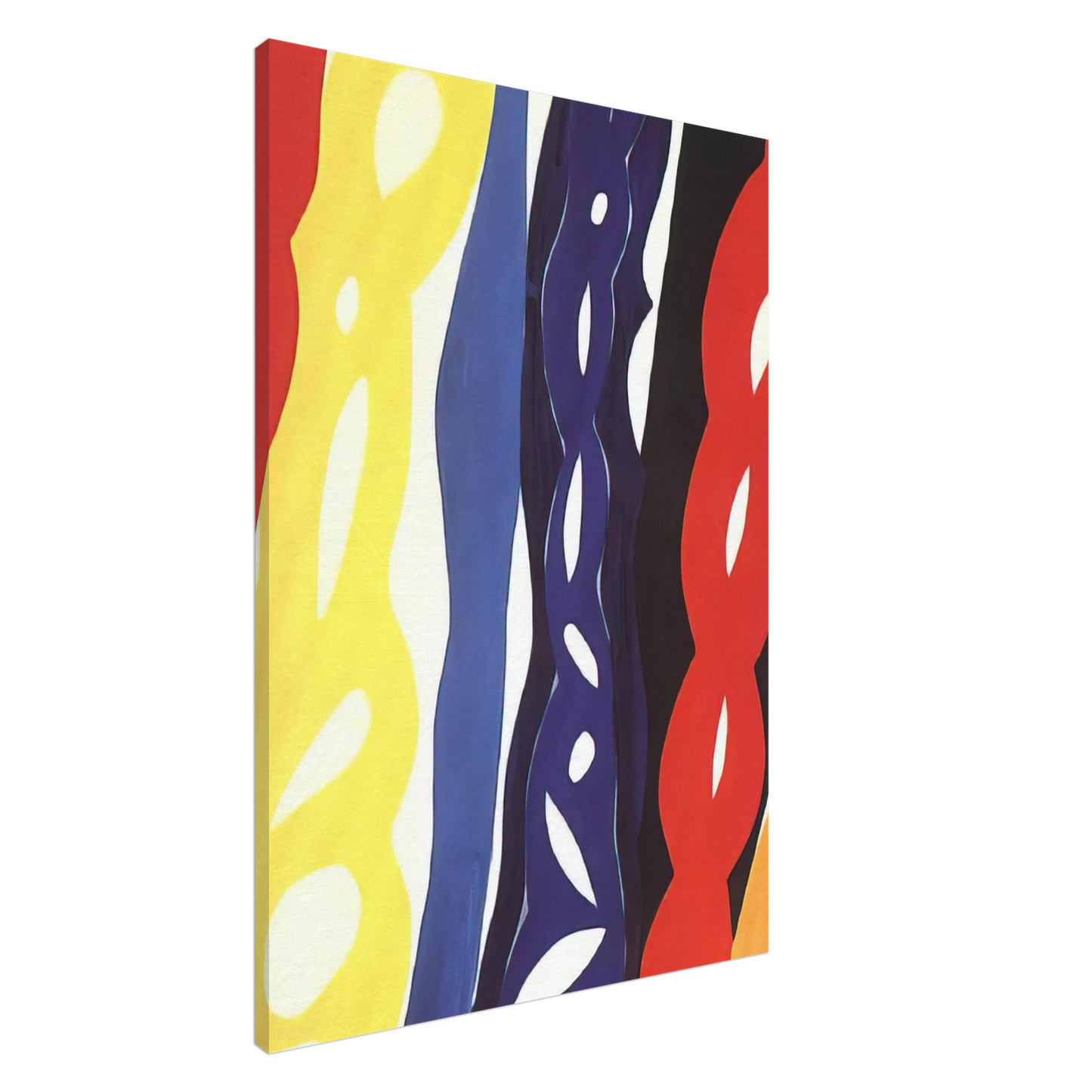 Ernst Wilhelm Nay - Streifen, WZ 1221 - 1967 Canvas - 20x30 cm / 8x12 inches-canvas