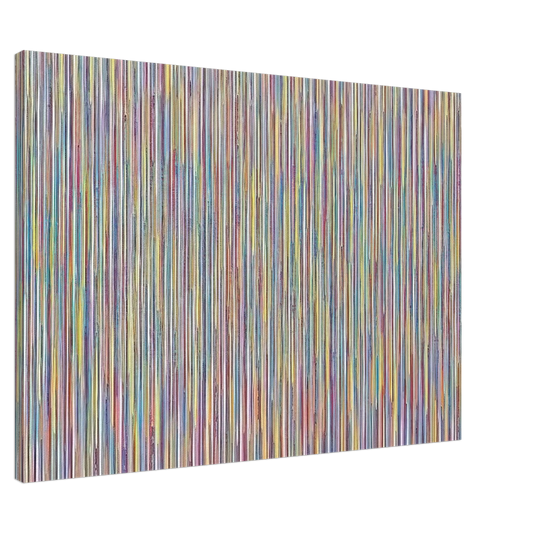 Gene Davis - Monet's Garden - 1980 Canvas - 20x30 cm / 8x12 inches-canvas