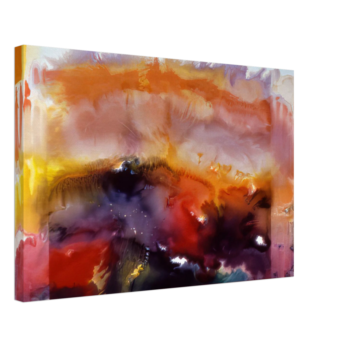 Ronnie Landfield - Butterfly Of Winter - 1985 Canvas - 40x60 cm / 16x24 inches-canvas