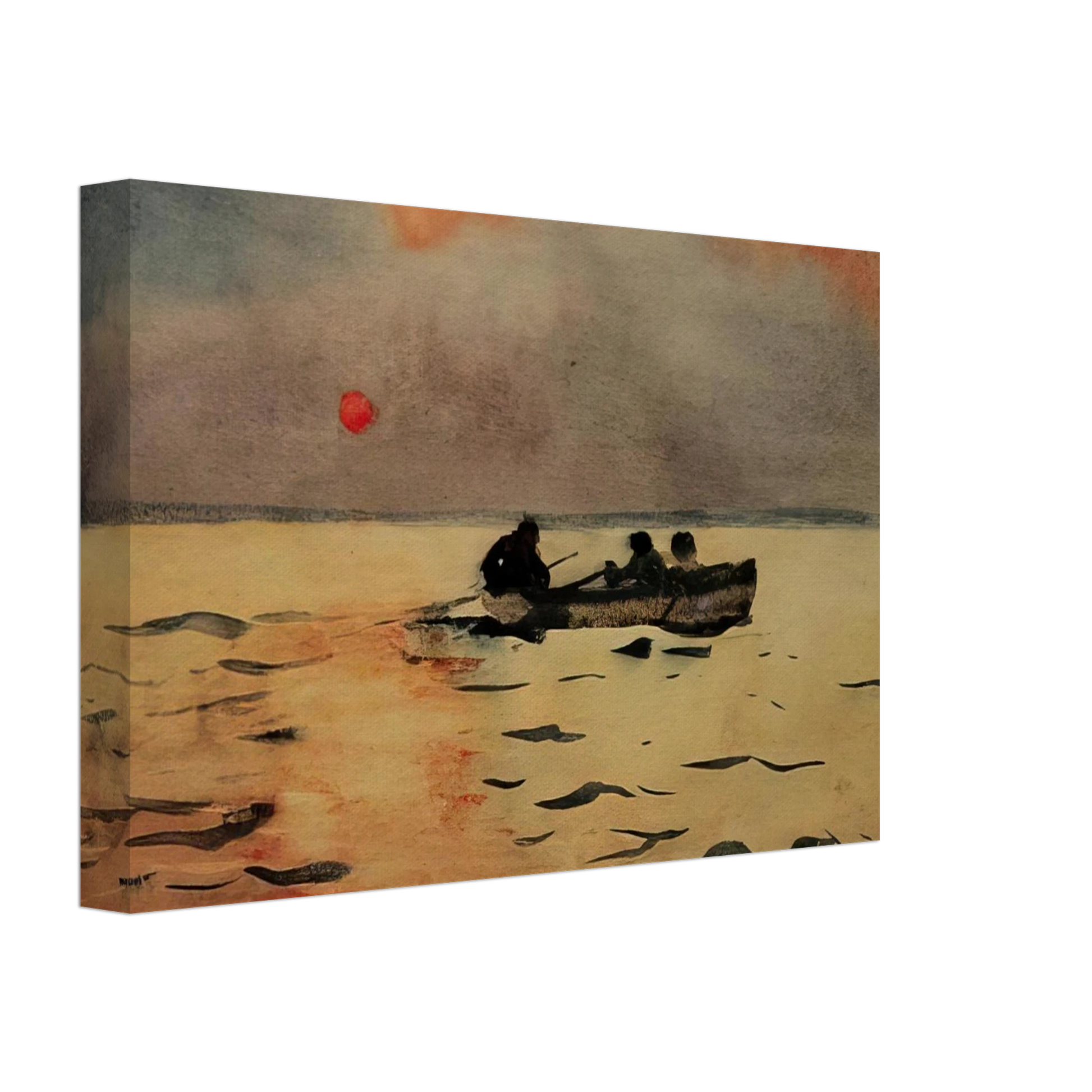 Winslow Homer - ROWING HOME Canvas - 40x60 cm / 16x24 inches-canvas