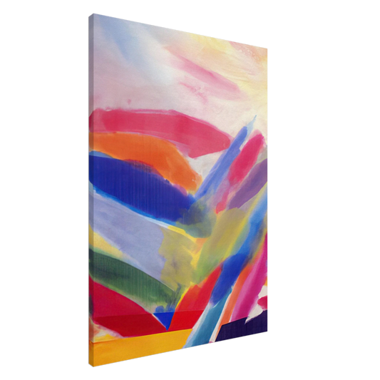 Ronnie Landfield - When We Were Young Again - 1997 Canvas - 20x30 cm / 8x12 inches-canvas