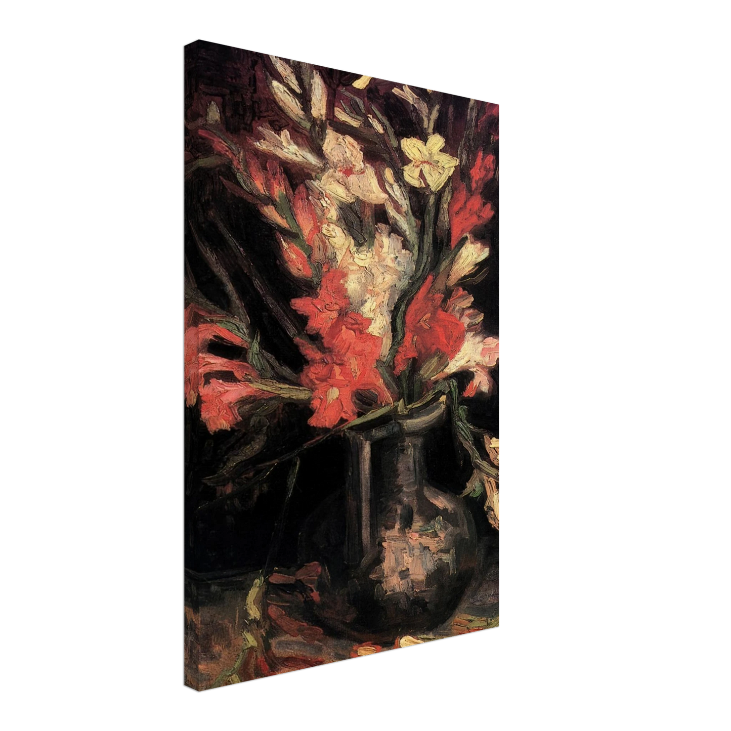 Vincent van Gogh - Vase with Red Gladioli Canvas - 70x100 cm / 28x40 inches-canvas