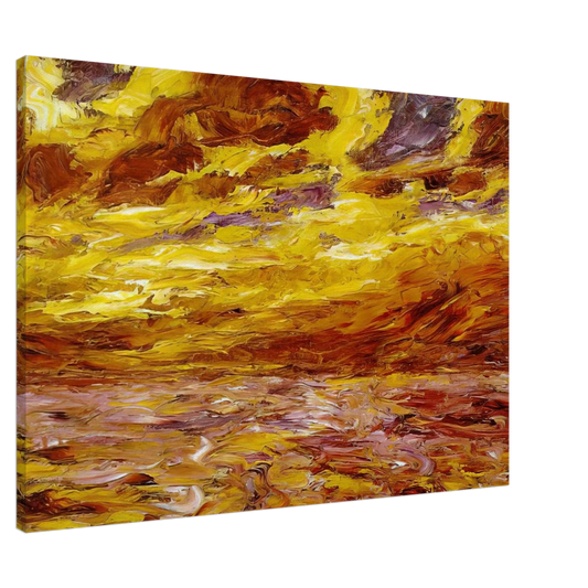 Emil Nolde - Autumn Sea VII Canvas - 20x30 cm / 8x12 inches-canvas