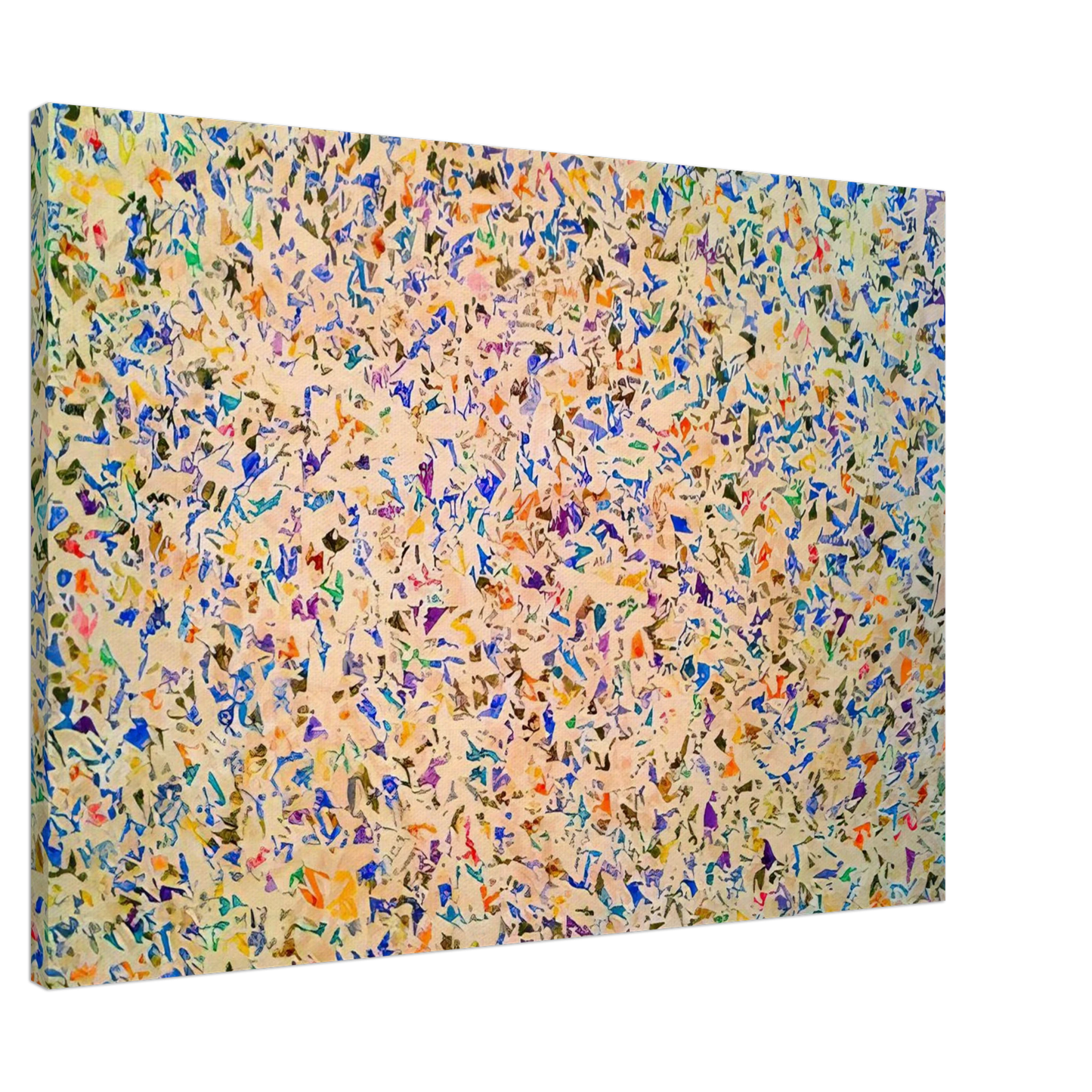 Simon Hantai - Untitled Suite 'Blancs' - 1973 Canvas - 20x30 cm / 8x12 inches-canvas