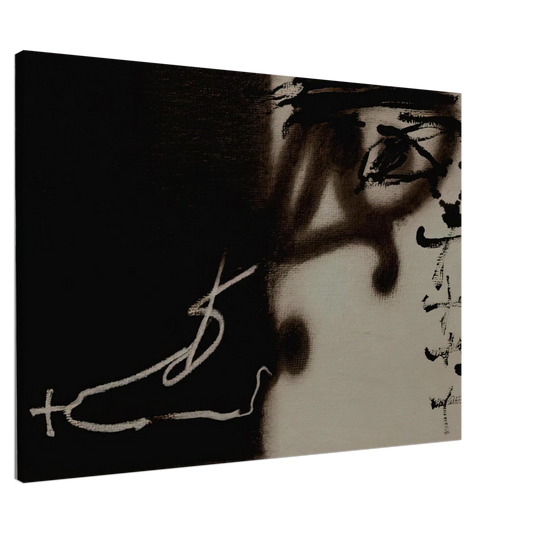 Antoni Tapies - DIVIS 1983 Canvas - Default Title-canvas
