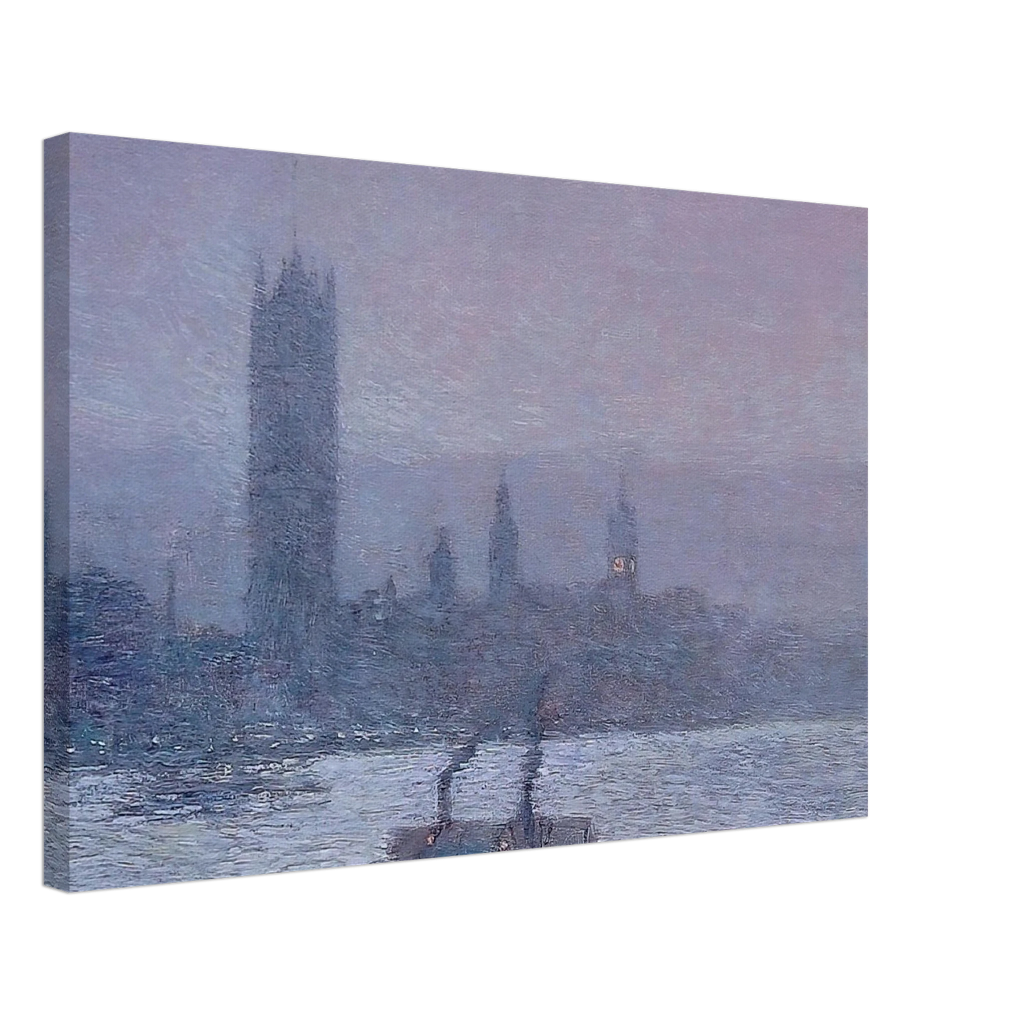 Childe Hassam - Houses of Parliament, Early Evening Canvas - 70x100 cm / 28x40 inches-canvas