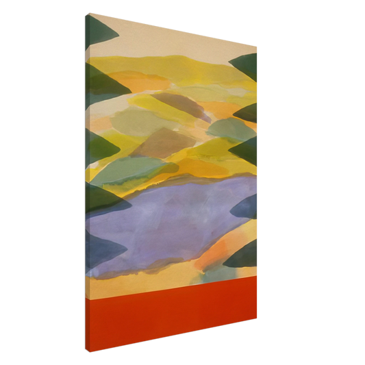 Ronnie Landfield - Imagination's Door - 1980 Canvas - 20x30 cm / 8x12 inches-canvas