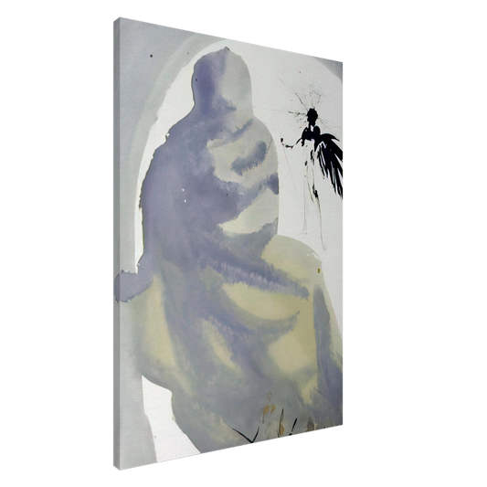 Salvador Dali - SEDUXISTI ME DOMINE 1967 Canvas - 20x30 cm / 8x12 inches-canvas