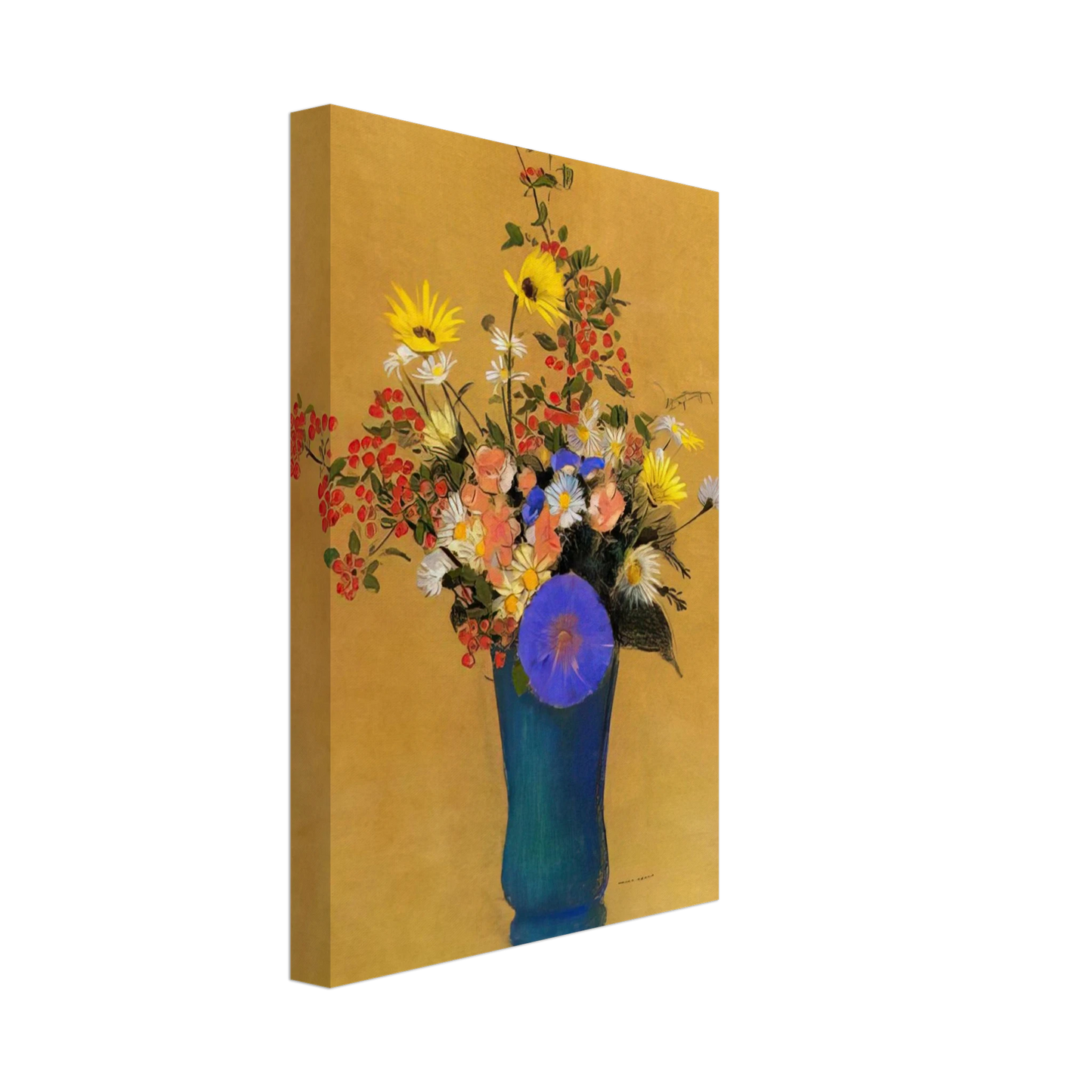 Odilon Redon - BOUQUET OF WILD FLOWERS Canvas - 70x100 cm / 28x40 inches-canvas