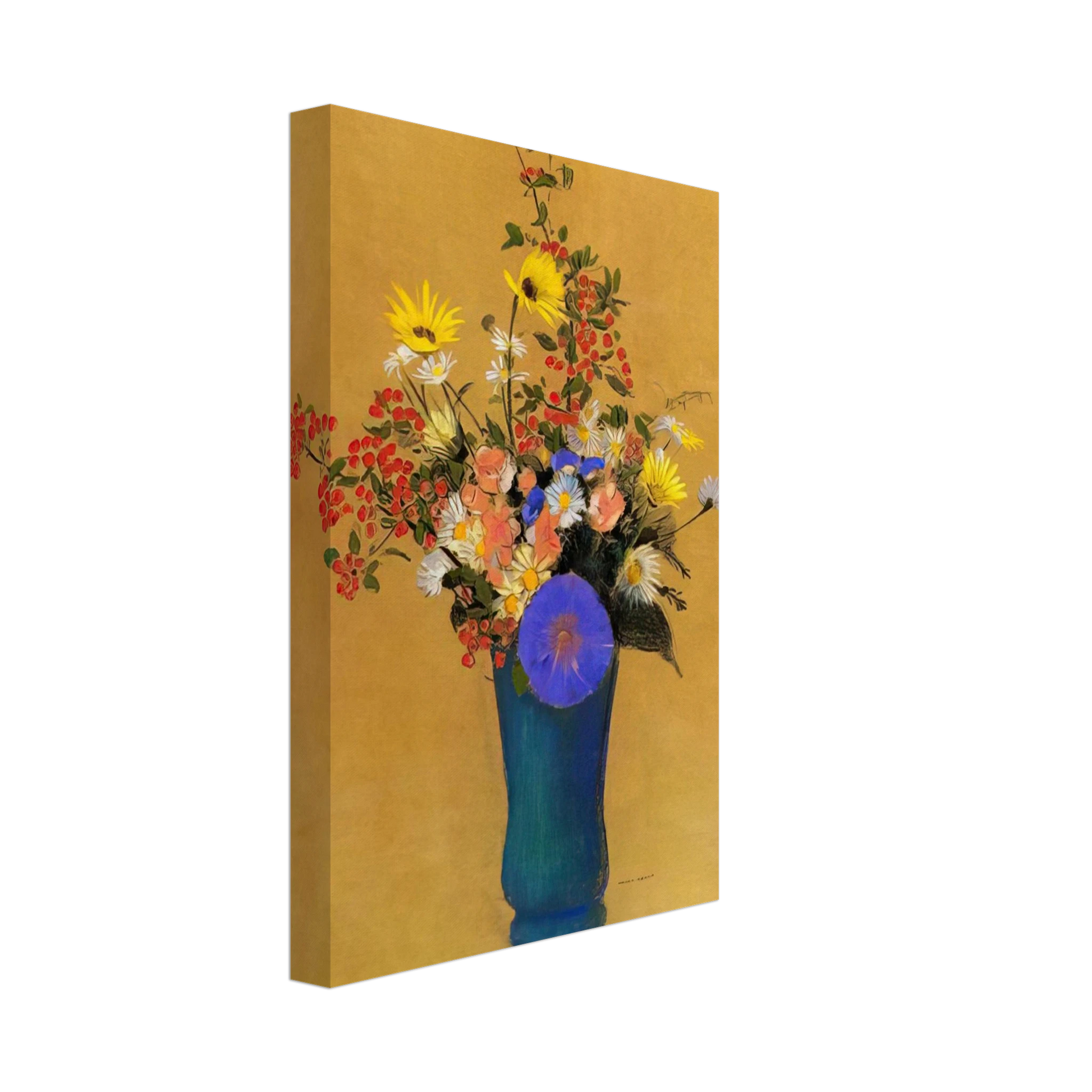 Odilon Redon - BOUQUET OF WILD FLOWERS Canvas - 70x100 cm / 28x40 inches-canvas
