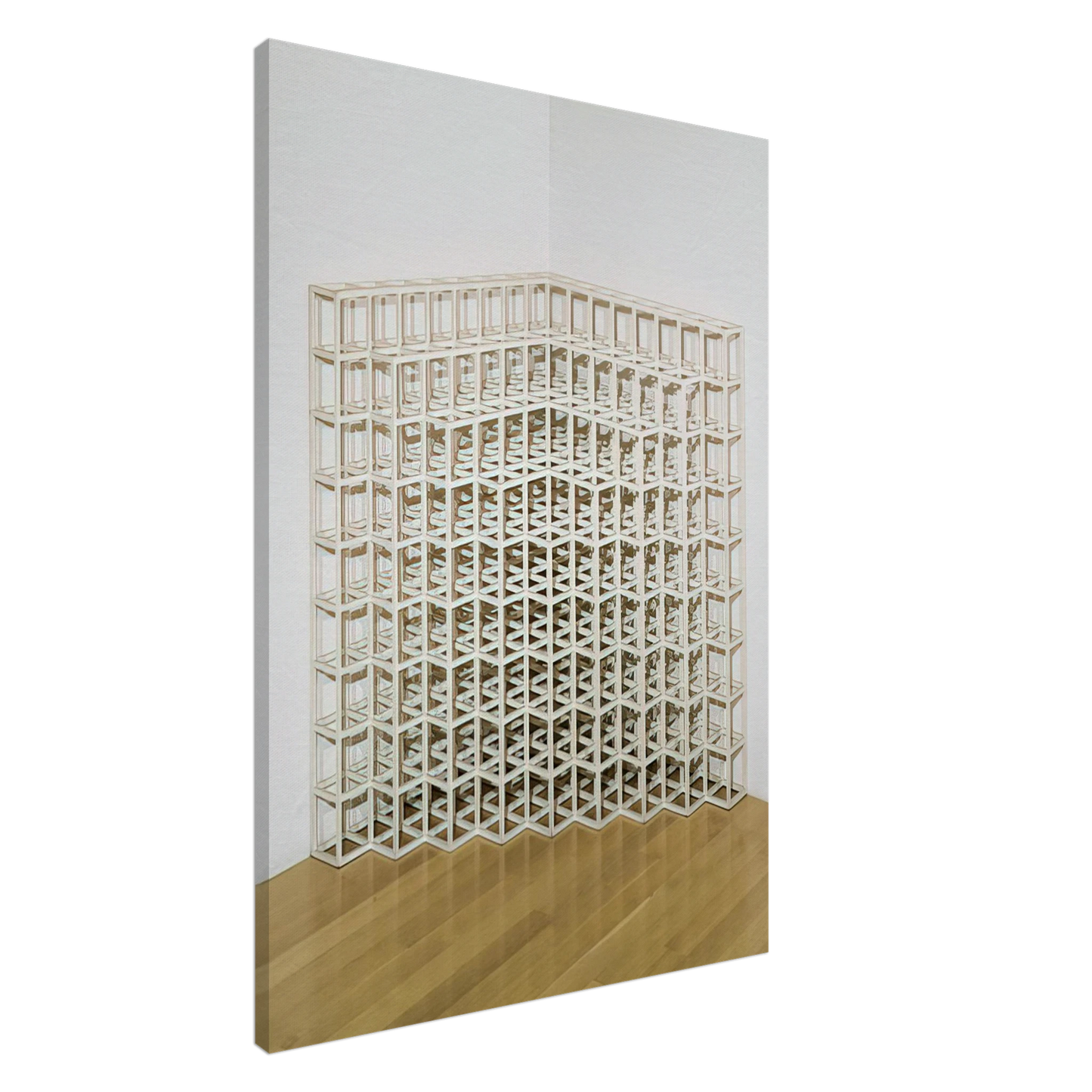 Sol LeWitt - Corner Piece No. 2 Canvas - 20x30 cm / 8x12 inches-canvas