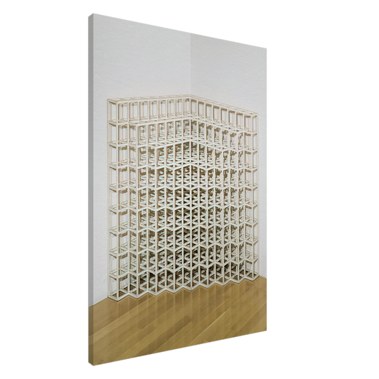 Sol LeWitt - Corner Piece No. 2 Canvas - 20x30 cm / 8x12 inches-canvas
