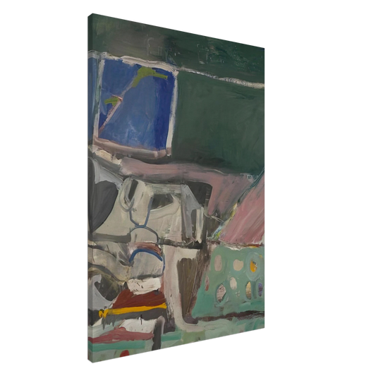 Richard Diebenkorn - Berkeley #58 Canvas - 20x30 cm / 8x12 inches-canvas