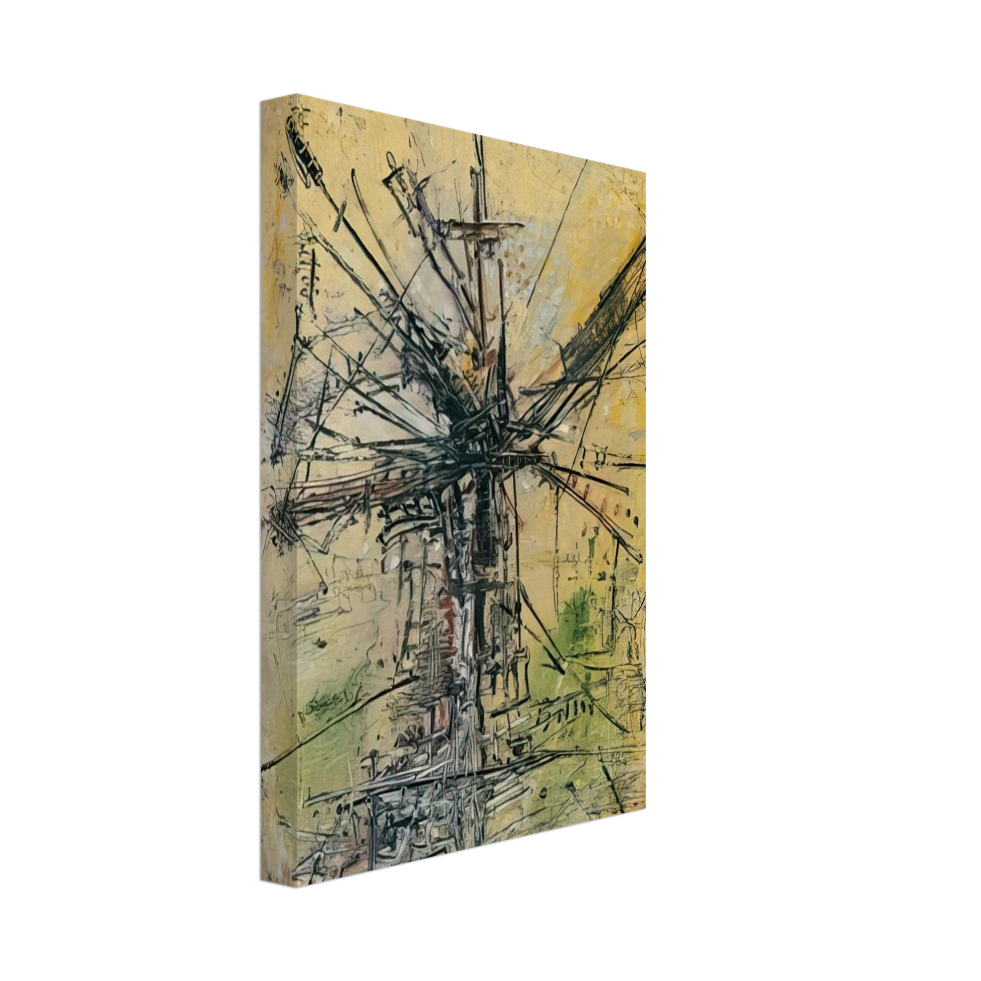 Wols - The Windmill - 1951 Canvas - 70x100 cm / 28x40 inches-canvas