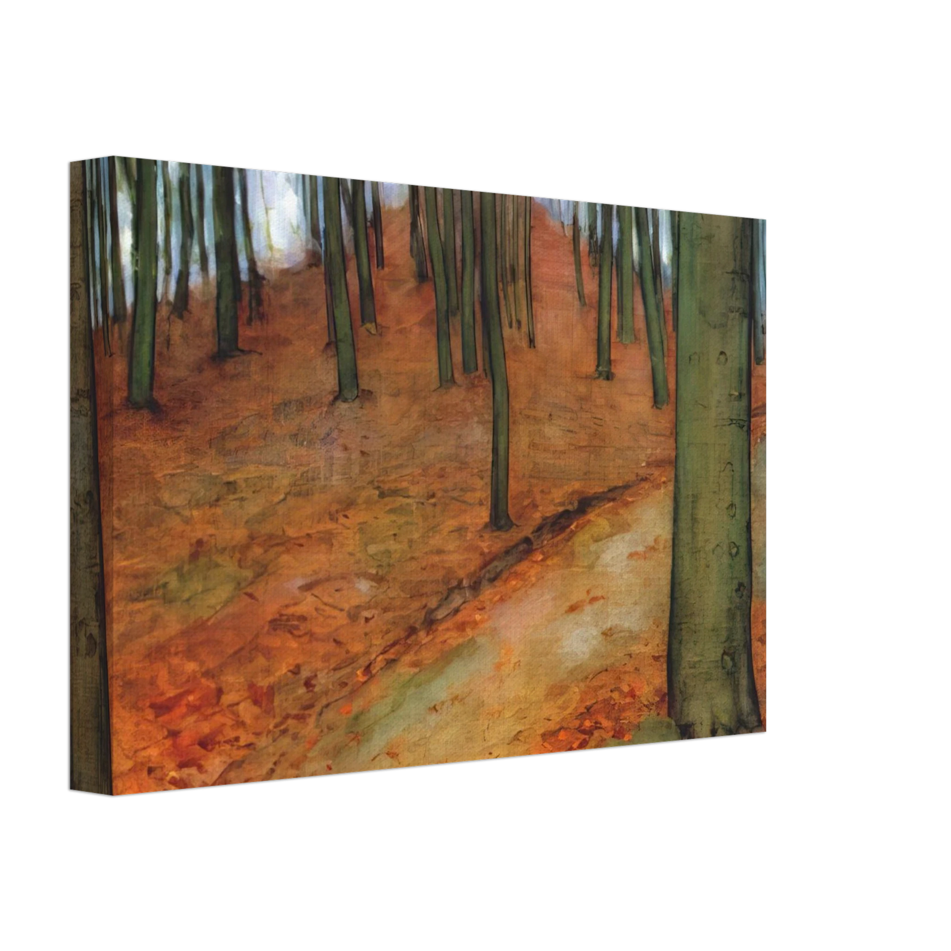 Piet Mondrian - Wood with Beech Trees Canvas - 70x100 cm / 28x40 inches-canvas