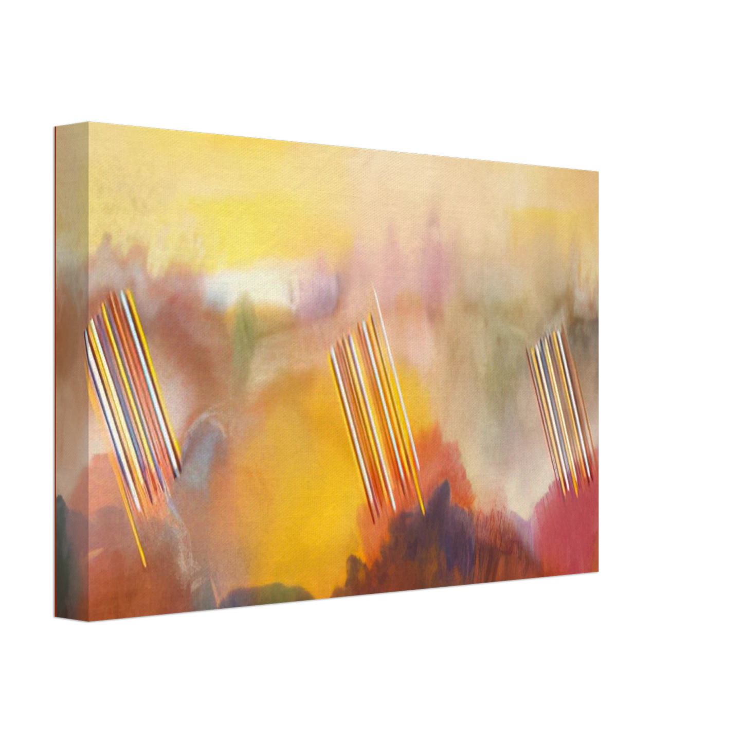 Ronnie Landfield - Younger than the Sun - 1990 Canvas - 70x100 cm / 28x40 inches-canvas