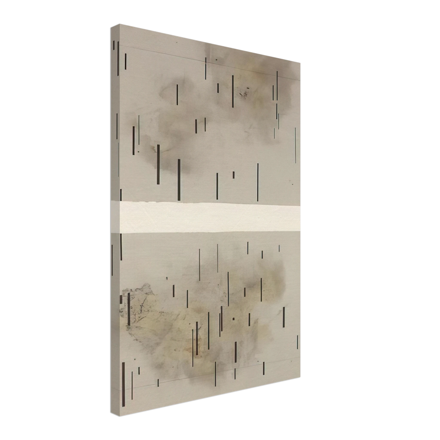 John Cage - Global Village 37-48 Diptych - 1989 Canvas - 70x100 cm / 28x40 inches-canvas