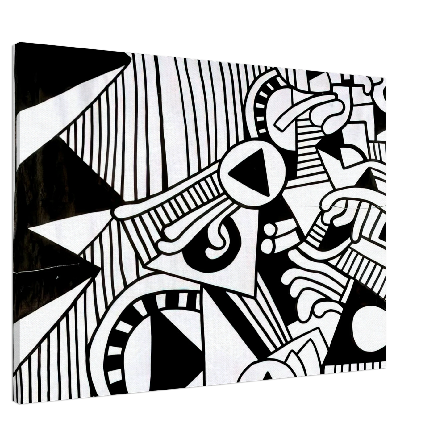Keith Haring - UNTITLED 1978 1 Canvas - 20x30 cm / 8x12 inches-canvas