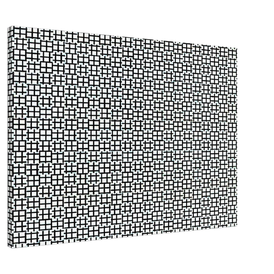 Francois Morellet - Untitled Verticals and Horizontals - 1970 Canvas - 20x30 cm / 8x12 inches-canvas