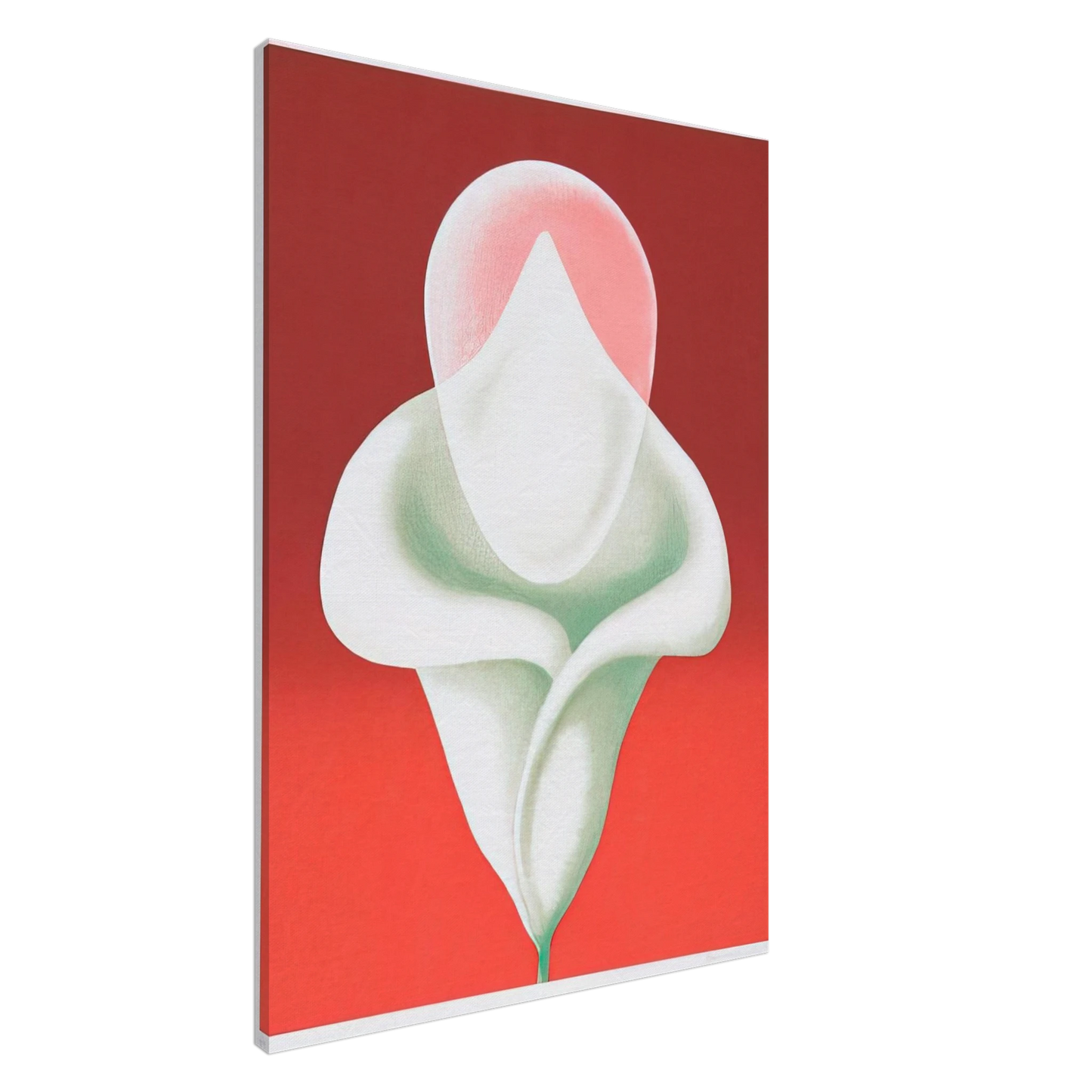 Clarence Holbrook Carter - Abstract Tulip - 1979 Canvas - 20x30 cm / 8x12 inches-canvas
