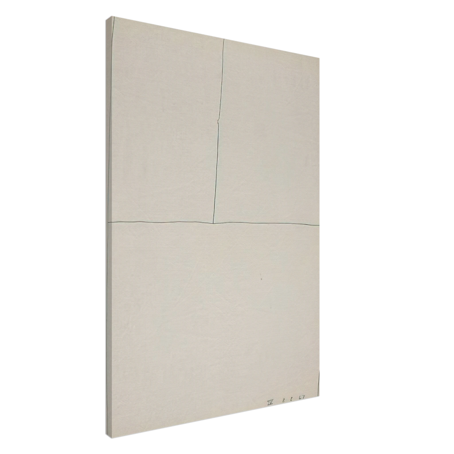 Bob Law - Twentieth Century Ikon Series 8.8.67 IV - 1967 Canvas - 20x30 cm / 8x12 inches-canvas